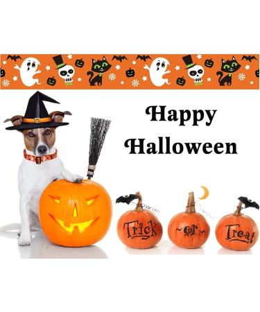 Mihqy Halloween Dog Collar - Adjustable Soft & Comfortable for Small & Medium Dogs and Cats | XS Size (Neck 20-30 cm Width 1.5 cm) - Buy Online on GoSupps.com