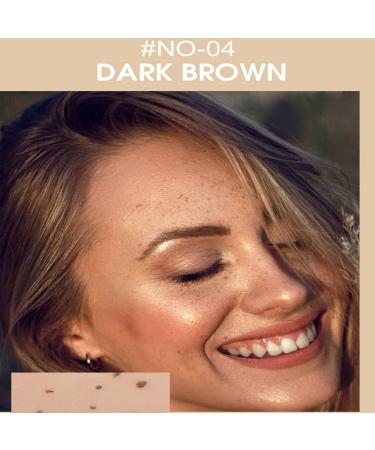 Natural Lifelike Fake Freckles Makeup Pen - Long-Lasting & Waterproof - Sun-Kissed Skin - Dark Brown, Light Brown, Coffee, Chestnut - Buy Online on GoSupps.com