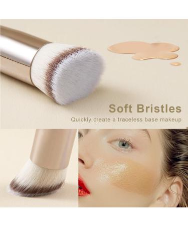 Anmor Angled Kabuki Brush Professional Angled Foundation Makeup Brush Perfect for liquid Cream and powder Face Makeup Luxurious Soft Synthetic Fibers - Buy Online on GoSupps.com
