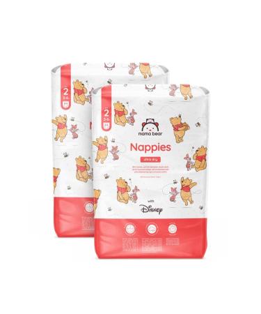 Amazon brand: Mama Bear Disney Ultra Dry diapers size 2 (3-6 kg)-monthly box white 168 pieces (2 packs with 84) size 2 (3-6 kg) monthly box