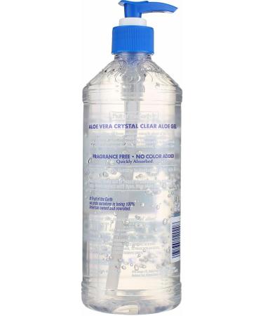 Fruit of the Earth Aloe Vera Crystal Clear Gel 20 oz - Pack of 3 | 100% Pure Aloe Gel - Buy Online on GoSupps.com