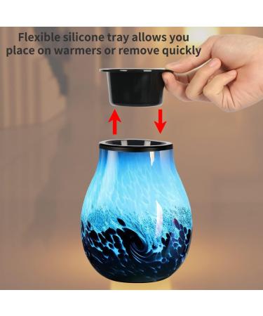 Buy Inrorans Silicone Black Candle Wax Warmer Set - Reusable Fragrance Wax Warmers & Bowls for Electric Use - Buy Online on GoSupps.com