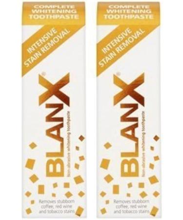 Buy 2 x Blanx Intensive Stain Remover Toothpaste - Fast International Shipping | Best Teeth Whitening Solution - Buy Online on GoSupps.com