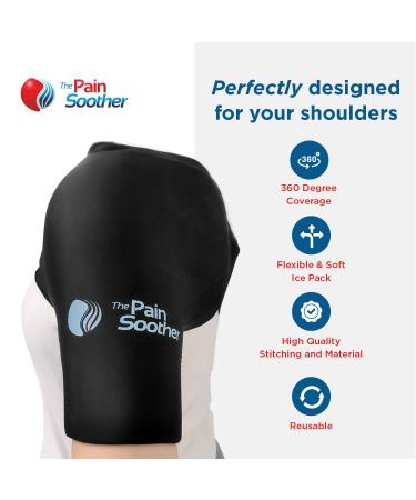 Shoulder Brace Ice Pack Compression Sleeve - Rotator Cuff Therapy Support for Pain Relief - Buy Online on GoSupps.com