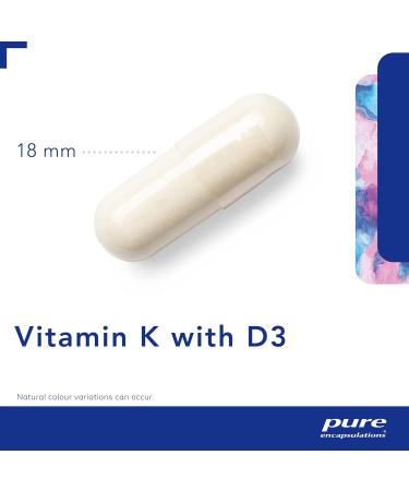 Pure Encapsulations Vitamin K with D3 | Bone and Arterial Health Support | 60 Capsules - Buy Online on GoSupps.com
