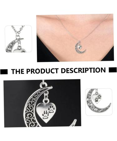 CALLARON Moon Peach Heart Necklace Necklaces Love Heart Necklace Women Necklace Fine - Buy Online on GoSupps.com