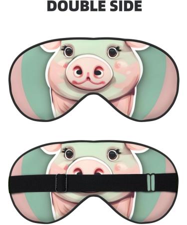 Cute Long Ear Pig Soft Sleep Eye Mask | Breathable Female Eye Patch for Travel & Relaxation - Buy Online on GoSupps.com