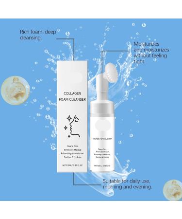 Gentle Moisturizing Cleansing Foam For Face - Deep Pore Cleaning Oil Control & Hydration Soft Foam Facial Wash For All Skin Types(1PCS) - Buy Online on GoSupps.com