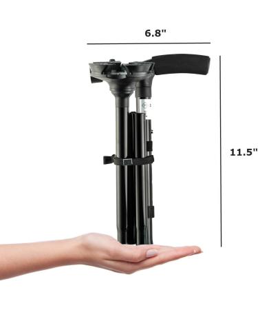 Smart Easy Walking Stick Adjustable - Lightweight Aluminium Folding Walking Cane Foldable Crutch for The Elder or Climbing - Buy Online on GoSupps.com