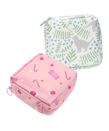 Abaodam 2st multifunction period pocket compact tampon holder beautiful period pocket female supply women supply sanitary owners lady ladies sibe