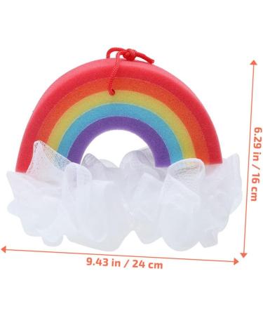 3pcs Rainbow Body Brush Bath Sponges - Foaming Bathing Balls | Novelty Rainbow Bath Accessories for a Luxurious Bath Experience - Buy Online on GoSupps.com