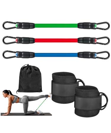 Huyath Ankle Resistance Band Leg Training Leg Resistance Bands - Adjustable Ankle Bands for Working Out Exercise Equipment Ankle Resistance Bands for Glutes