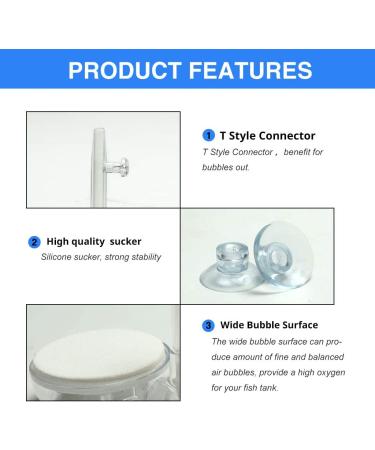 UPETTOOLS Aquarium Nano Bubble Stone Kit with Control Valve - Super-High Dissolved Oxygen Diffuser for Fish Tank and Hydroponic System - Buy Online on GoSupps.com