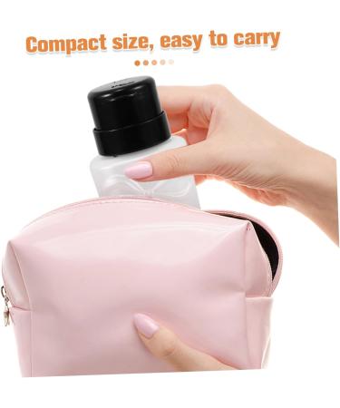 minkissy Manicure Pressure Bottle Pump Dispenser For Nail Polish Makeup Cleansing Water Sealable With Reusable Cleansing Liquid Container - Buy Online on GoSupps.com