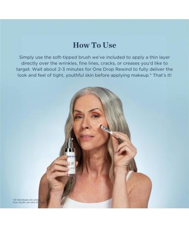 One Drop Rewind: Anti-Aging Tightening Serum for Instant Smooth Skin | Targets Fine Lines Wrinkles Crows Feet | Argireline Formula | International Shipping - Buy Online on GoSupps.com
