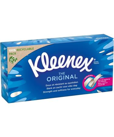 Kleenex Original Box of Tissues - 80 Pieces Transparent | Order Internationally - Buy Online on GoSupps.com