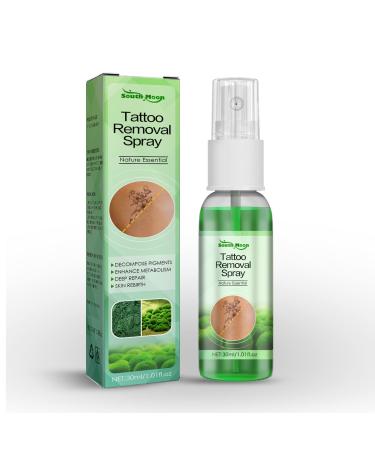 30ml Spray de D tatouage Dissolvant de Pigment de Tatouage Cr me De Retrait De Tatouage D'extrait De Plante Naturelle dissolvant de Tatouage Doux et s r pour la Plupart des Types Gr n
