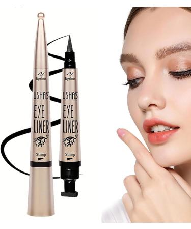Waterproof Eyeliner Dual Head Smudge-Proof Makeup Tool for Eyes Eyeliner Stamp Tool for Stage Performance Dating Shopping Outgoing Pochy - Buy Online on GoSupps.com