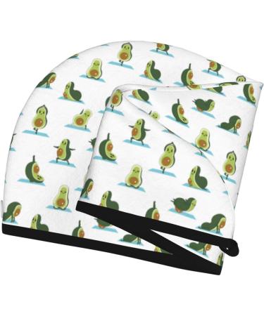 Hair Towel Wrap - Quick Drying Avocado Yoga Towel Turban | Best Hair Drying Solution - Buy Online on GoSupps.com