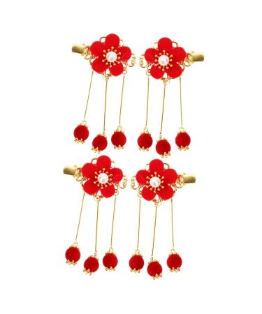 Beavorty 2 Pairs children's hanfu hairpin hair accessories for kids bow hair clips hanfu hair accessories chinese style hair pins qipao hair accessories chinese hair pins Kids Hairpins Asia