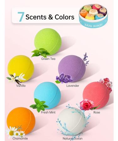 Aofmee 9 Pcs Bath Bombs Spa Kit for Moisturizing Skin - Perfect Gifts for Women, Mom, Her, Kids - Birthday, Valentines, Mothers Day, Anniversary, Christmas - Buy Online on GoSupps.com