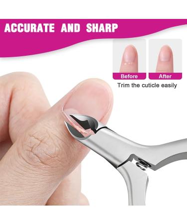 Cuticle Nipper Cuticle Remover Professional Manicure and Pedicure Cuticle Remover Tools Stainless Steel Cuticle Clippers Cuticle Trimmer Clipper for Removing Excess Torn Skin on Fingers and Toes - Buy Online on GoSupps.com