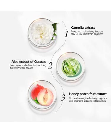 Peach Mud Rub Gel Exfoliating Body Scrub Cream for Smooth Skin - Buy Online on GoSupps.com