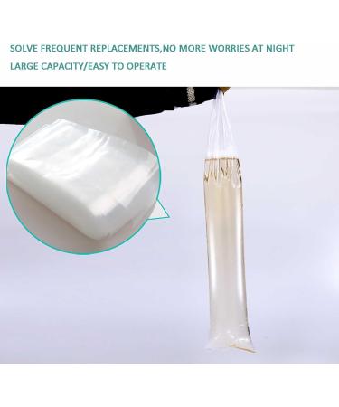 50 Pcs Urine Bottles Male 1700 Ml Big Capacity Catheter Bag Prevent Side Leakage External Catheter for Men Lie Flat/Side Can Be Used Portable Easy to Operate - Buy Online on GoSupps.com