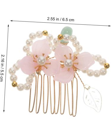 MAGICLULU Comb Wedding Hair Clip Flower Headpiece Flower Hair Clip Hair Styling Accessories Fairy Jewelry for Japanese Hair Pin Traditional Hair Accessories Tassel Pearl Pair Clip - Buy Online on GoSupps.com
