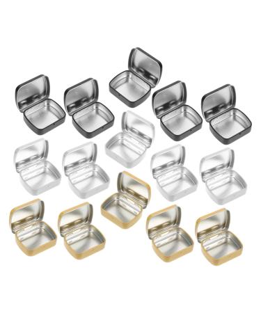 SOESFOUFU 15pcs Mini Tin Box Iron Containers Small Objects Organizer Wedding Candy Tins Cream Case Iron Candy Cans Iron Storage Boxes Small Iron Can Iron Organizer Small Tins with Lids