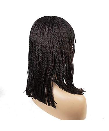 Buy 18 Inch Afro Style Braid Capless Wig - Burgundy Dark Brown Auburn Hair for Women | African American Braided Wig - Buy Online on GoSupps.com