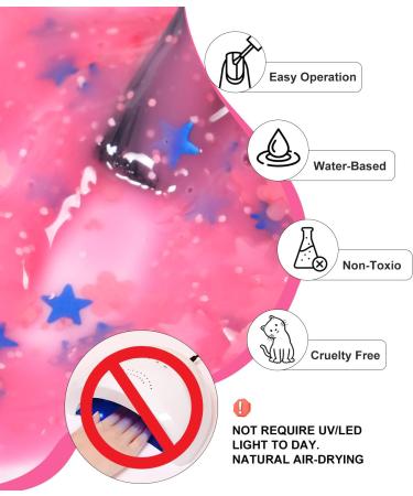DouborQ Sparkling Shimmer Iridescent Nail Polish Long-lasting Sequins Nail Art Varnish (Pink) - Buy Online on GoSupps.com