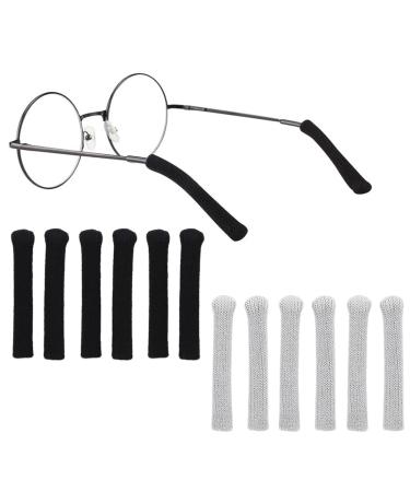 Ucunjia glasses brick coating glasses glasses glasses anti -slip glasses hinge ear protection 6 pairs soft and comfortable suitable for myopia sunglasses and antiquity etc.