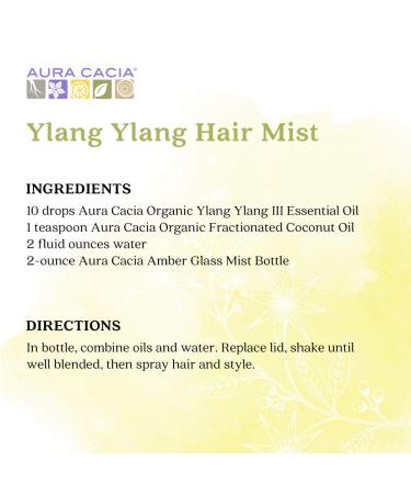 Certified Organic Aura Cacia Ylang Ylang III Essential Oil 7.4ml - GC/MS Tested for Purity - Buy Online on GoSupps.com