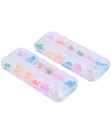 2 boxes cut sound fruits bracelet loose pearl nail-art trailer slices nail art distance beads made of nail art decorations epoxy 3d charm polymer tone different colors 2.