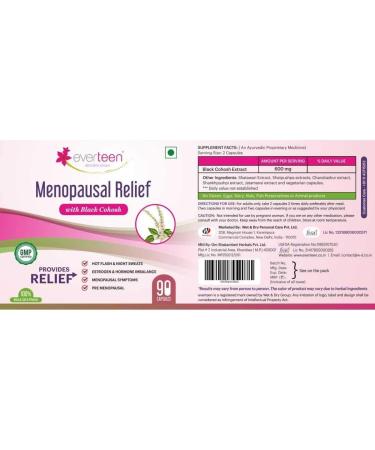 everteen Menopausal Relief Natural Capsules for Hot Flashes 4 Packs (360 Total Capsules) Best eCommerce Solution for Women's Health - Buy Online on GoSupps.com