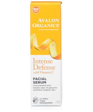 Avalon Organics Intense Defense Facial Serum 1 Oz(Pack of 1)