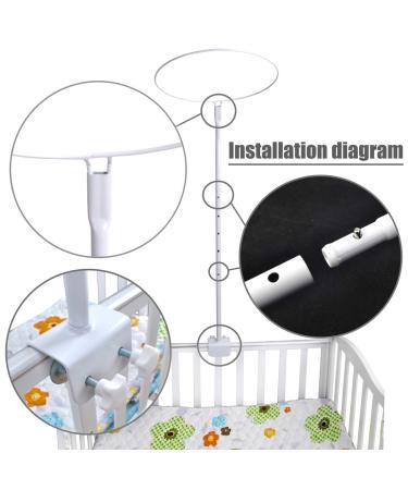 Adjustable Mosquito Net Stand Holder for Baby Crib - Clip-On Bracket - Buy Online on GoSupps.com