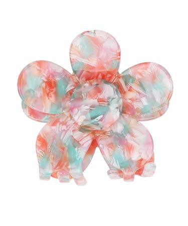 Fashionable Flower-Shaped Hair Clips for Women & Girls - Colorful Acetate Headgear - Buy Online on GoSupps.com