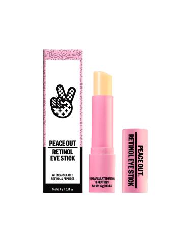 Peace Out Skincare Retinol Eye Stick | Daily Under Eye Retinol Serum Balm in Convenient Stick | Reduces Fine Lines  Wrinkles  Dark Circles with Peptides and Astaxanthin (.14 oz) - Buy Online on GoSupps.com