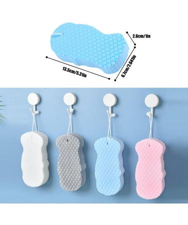 Super Soft 3D Exfoliating Bath Sponge | Reusable Body Scrubber for Shower & Bath | Ideal Exfoliating Spa Experience - Buy Online on GoSupps.com