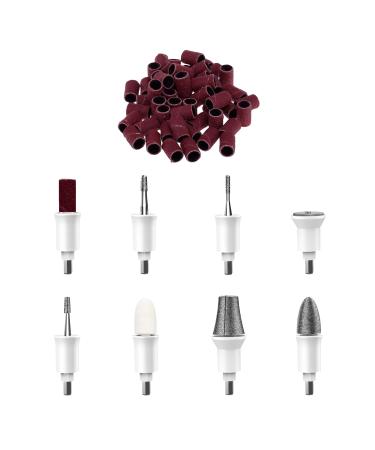 Replacement Nail Drill Bits and 50 Sanding Bands for PediLux Pro Professional Manicure and Pedicure Kit PediLux Pro Drill Bits + Sanding Bands