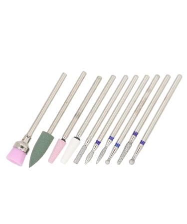 Nail Art Drill Bits Rough Surfaces Removal Tungsten Steel Ceramic Heads Easy Nail Shaping Less Dust Universal Compatibility