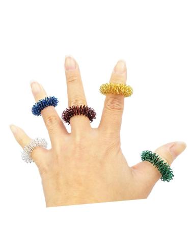 Magiclulu toy for children 15st acupressure ring fiddle of finger finger finger finger finger blood flow acupressure finger toys rings spiky sensory ring massage restless
