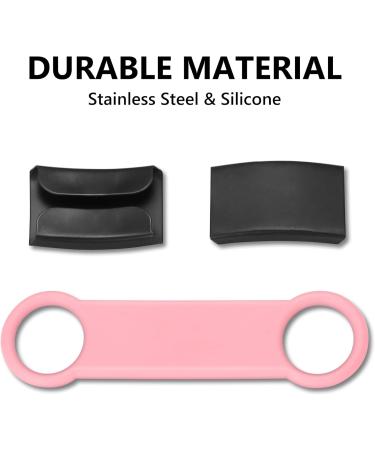 Personalized Gisurey Dog Tags - Durable Engraved Silent Slide-On Pet ID for Dogs & Cats - Stainless Steel Easy to Read Pink & Black - Buy Online on GoSupps.com