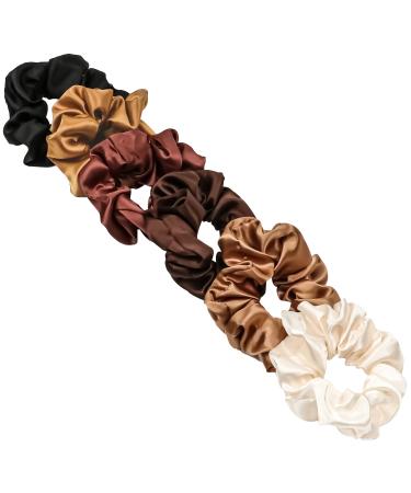 Jumbo Satin Hair Scrunchies for Women - 6PCS Oversized Scrunchie Set for Thick Hair - Buy Online on GoSupps.com