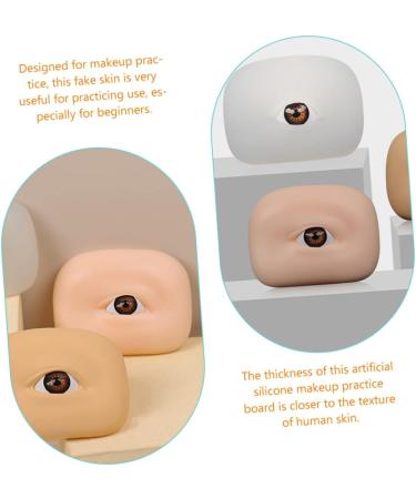 Healeved 8 Pcs Eye Practice Skin Fake Skin Eyebrow Practice Board Supplies Eyes Makeup - Buy Online on GoSupps.com