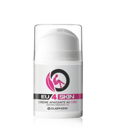EUSPHERA EU4SKIN Face and Body Cream with Natural Ingredients for Topical Use Soothing and Calming Action for Eczema Acne and Epidermal Injury of Psoriasis 50 ml