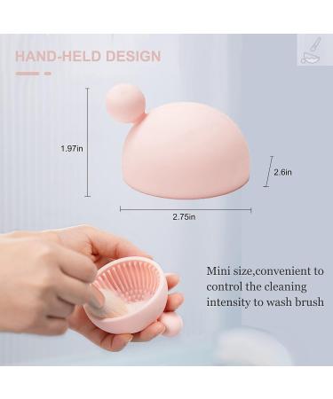 AREMOD Makeup Brush Cleaner Mat - Silicone Brush Cleaning Tool for Women & Girls (Pink) - Buy Online on GoSupps.com
