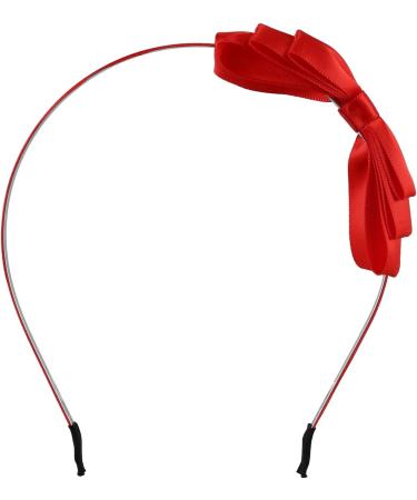 Bow Hairband Soft Elastic Bowknot Headband Hair Accessories For Children Adults Red - Buy Online on GoSupps.com